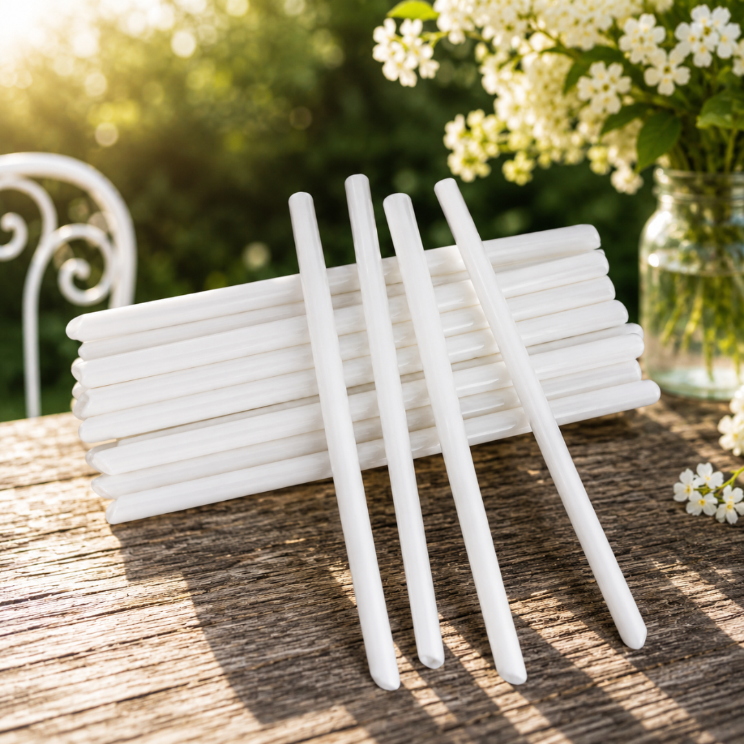 12mm Biodegradable Paper Straws (Individually Wrapped) for Bubble Tea - Pack Bubbles UK