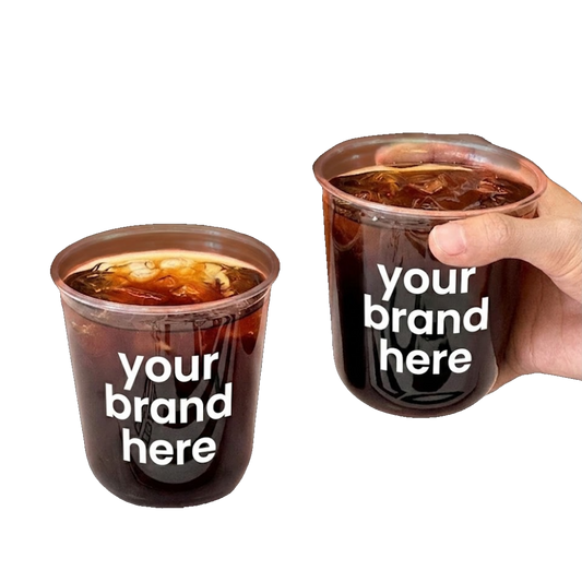 95mm 360ml U-Shape Cup Customized | 1000 Cups Per Box | PP Plastic Cups