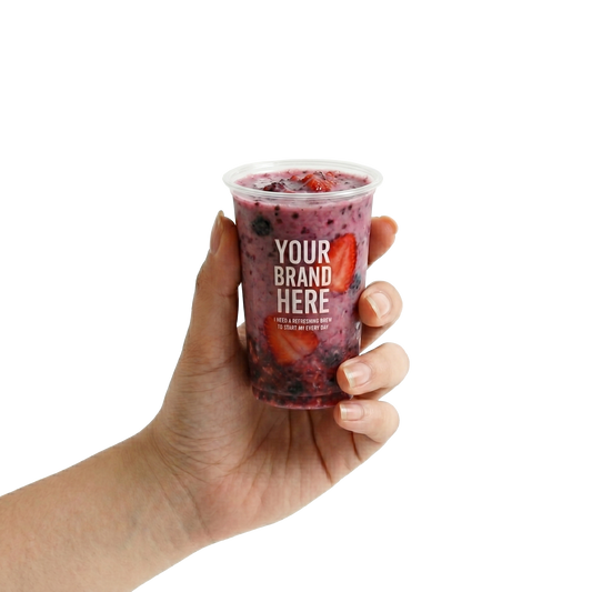 360ml Flat Cup Customized