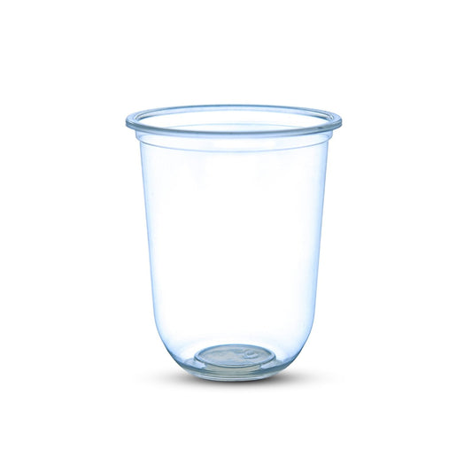 95mm 500ml U-Shape Chubby Bubble Tea Cups 1000pcs Round Bottom Cups Pack