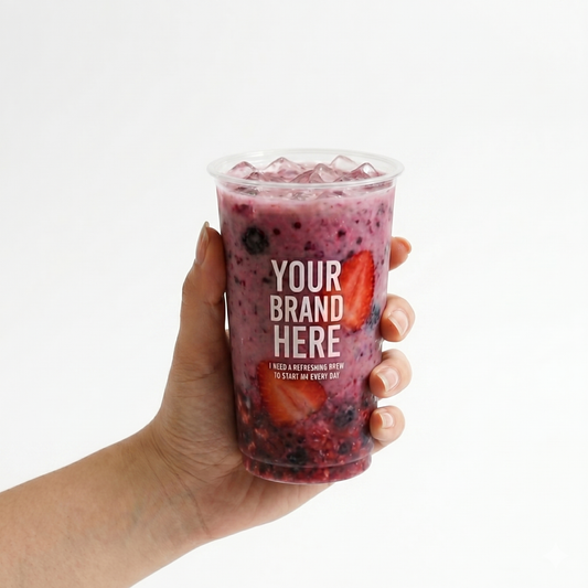 500ml Flat Cup Customized