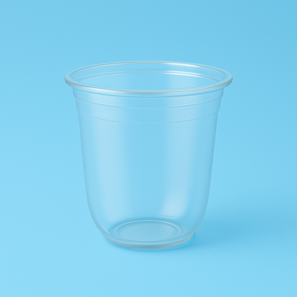 500ml U-Shape Chubby Bubble Tea Cups (1000pcs) - Round Bottom Takeaway Cups | Pack Bubbles UK