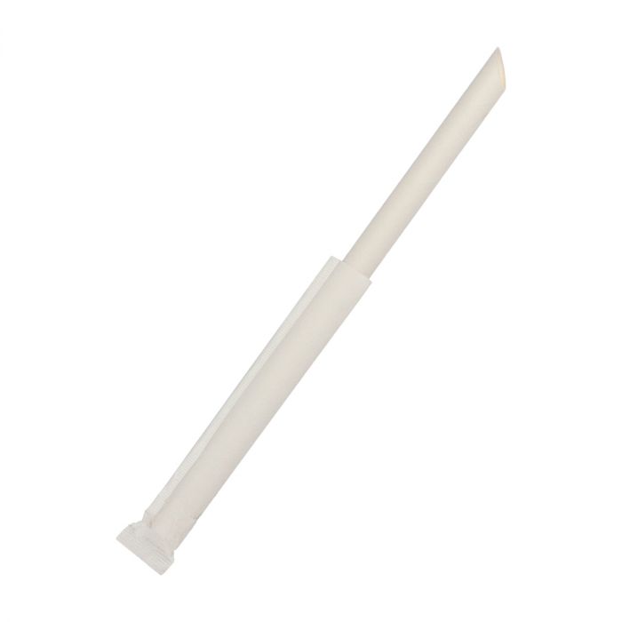 12mm Biodegradable Paper Straws (Individually Wrapped) for Bubble Tea - Pack Bubbles UK