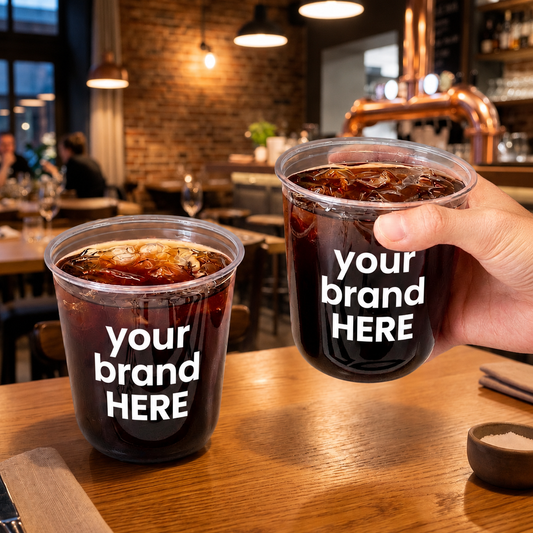 95mm 360ml U-Shape Cup Customized | 1000 Cups Per Box | PP Plastic Cups
