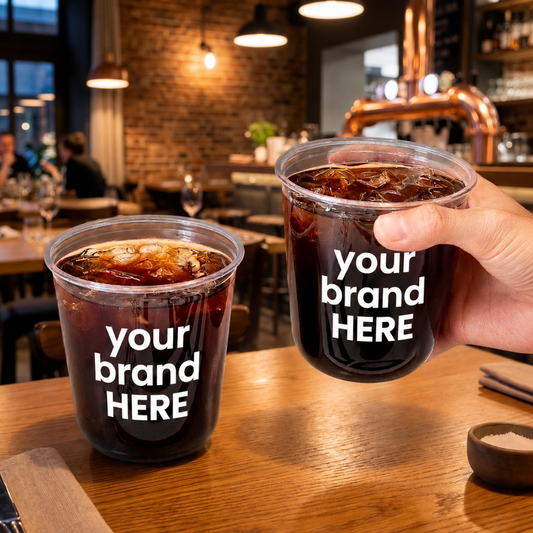 95mm 360ml U-Shape Cup Customized | 1000 Cups Per Box | PP Plastic Cups