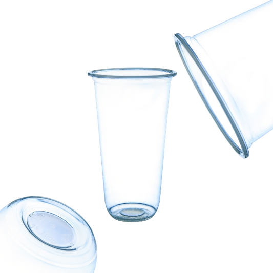 700ml U-Shape Chubby Bubble Tea Cups (1000pcs) - Round Bottom Takeaway Cups | Pack Bubbles UK