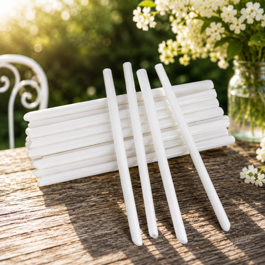 12mm Biodegradable Paper Straws (Individually Wrapped) for Bubble Tea - Pack Bubbles UK