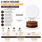 6 INCH ROUND CAKE BASE BOARD ONE SIDE LAMINATED