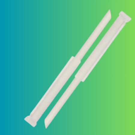 12mm Biodegradable Paper Straws (Individually Wrapped) for Bubble Tea - Pack Bubbles UK