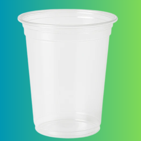 360ml Flat Plastic Cups for Bubble Tea and Smoothies (1000pcs) - Pack Bubbles UK