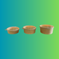 750ml (22oz) Kraft Food Bowls with Lids – 600 Pack Eco-Friendly Takeaway Containers