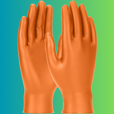 Diamond Texture Nitrile Gloves