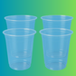 360ml Flat Plastic Cups for Bubble Tea and Smoothies (1000pcs) - Pack Bubbles UK