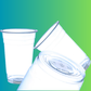 500ML/16oz Flat Bottom Milkshake Cup & Desert cup With Lids