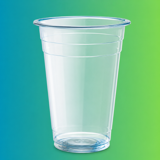 95mm 500ml Flat Plastic Cups For Bubble Tea Cups 1000pcs Round Bottom Takeaway Cups Pack