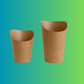 360ml/12oz Round Kraft Brown Chip/Waffle Scoop Cups 100Pcs Pack