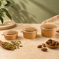 500ml (16oz) Kraft Food Bowls with Lids – 600 Pack Eco-Friendly Takeaway Containers