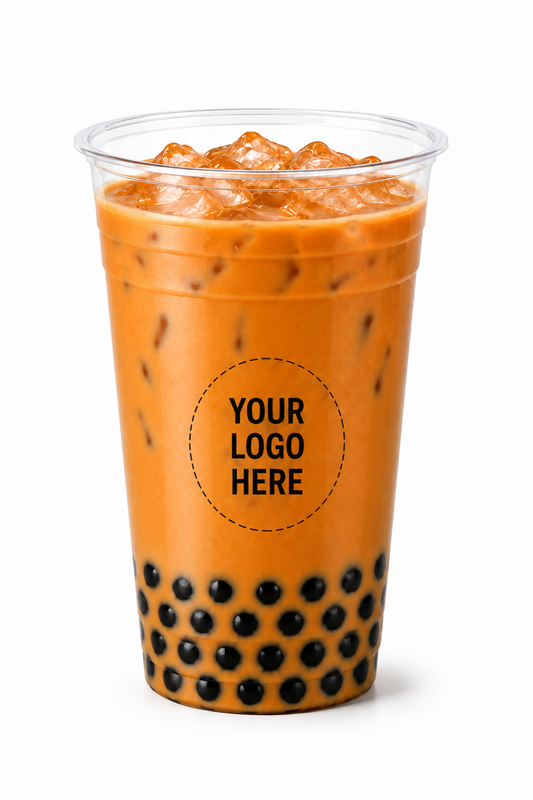 95mm 700ml Flat Plastic Cups for Bubble Tea & Smoothies – 1000pcs Premium Quality