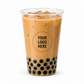 95mm 500ml Flat Plastic Cup Customized – 1000 Cups for Desserts & Cold Drinks