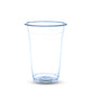 95mm 500ml Flat Plastic Cups For Bubble Tea Cups 1000pcs Round Bottom Takeaway Cups Pack