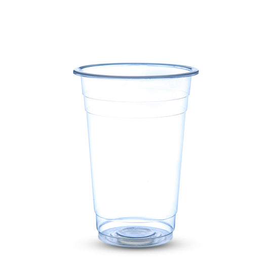 95mm 500ml Flat Plastic Cups For Bubble Tea Cups 1000pcs Round Bottom Takeaway Cups Pack
