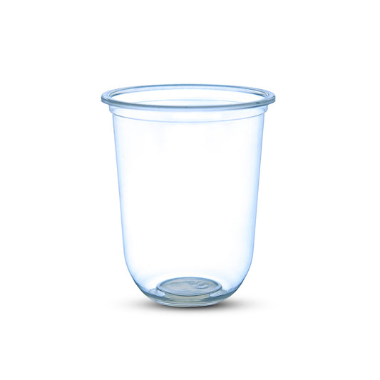 95mm 500ml U-Shape Chubby Bubble Tea Cups 1000pcs Round Bottom Cups Pack