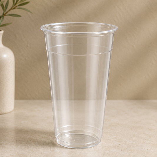 95mm 700ml U-Shape Chubby Bubble Tea Cups 1000pcs Round Bottom Takeaway Cups Pack