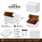 6 INCH WHITE PLAIN CAKE BOX 6X6X4 INCH FLAT FOLD ONE SIDE LAMINATED