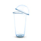 95mm 700ml U-Shape Chubby Bubble Tea Cups 1000pcs Round Bottom Takeaway Cups Pack
