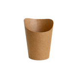 500ml/16oz Round Kraft Brown Chip/Waffle Scoop Cups 100Pcs Pack