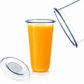 95mm 700ml U-Shape Chubby Bubble Tea Cups 1000pcs Round Bottom Takeaway Cups Pack