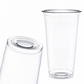 95mm 700ml 20oz PP Plastic Milkshake and dessert Cup with Dome Lid | Pack of 1000pcs