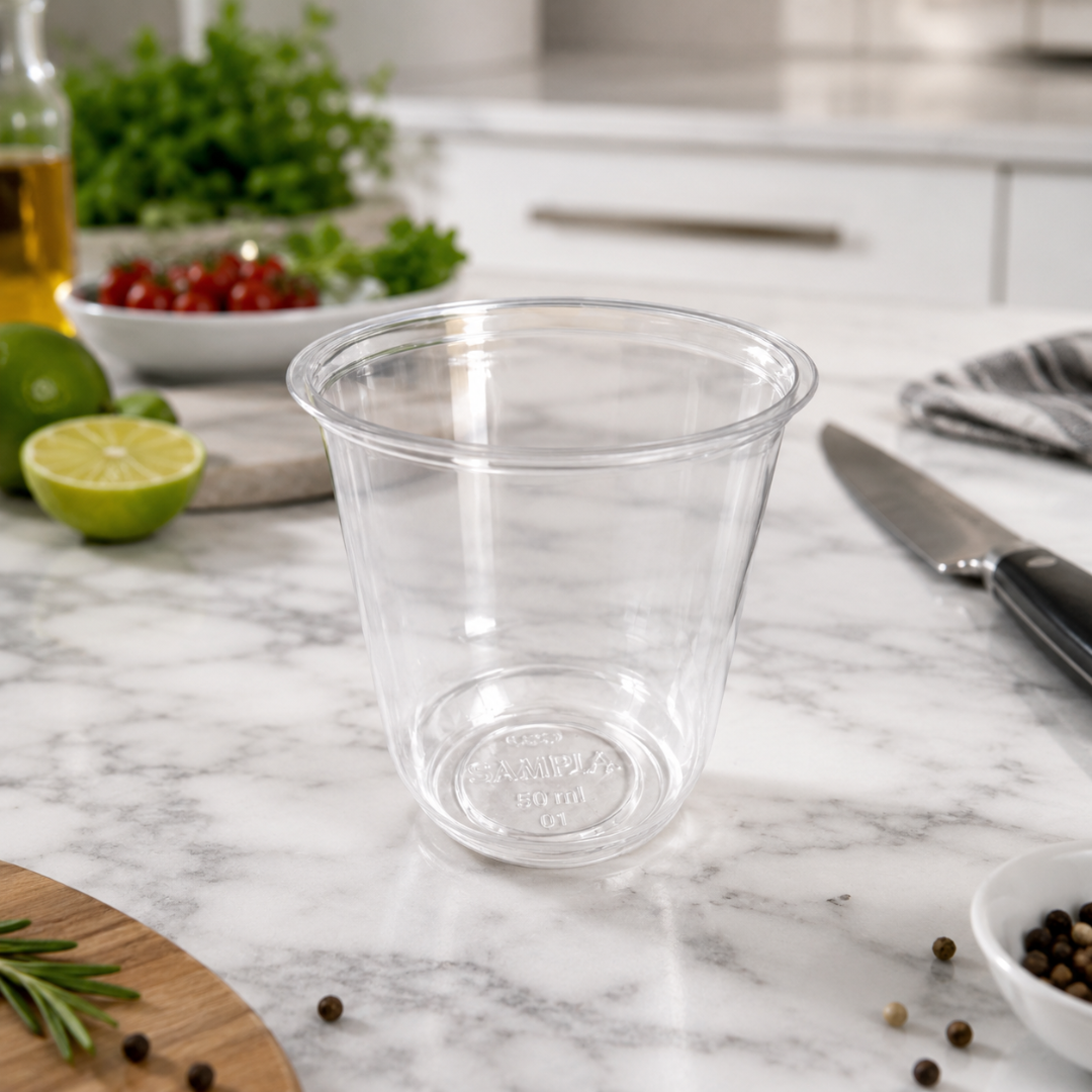 95mm 360ml U-Shape Chubby Bubble Tea Cups (1000pcs) - Round Bottom Takeaway Cups