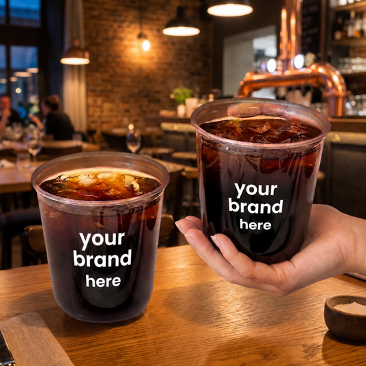 95mm 360ml U-Shape Cup Customized | 1000 Cups Per Box | PP Plastic Cups