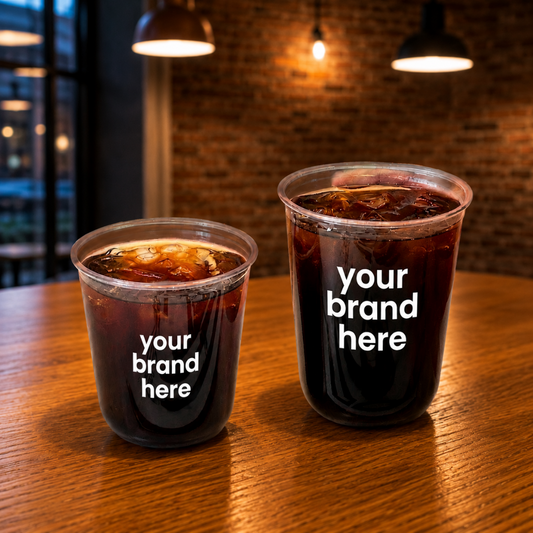 95mm 360ml U-Shape Cup Customized | 1000 Cups Per Box | PP Plastic Cups