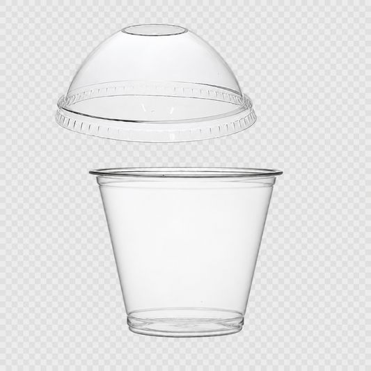 95mm Dome Lids for Bubble Tea and Smoothie Cups (1000pcs) - Designed with Straw Hole