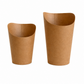 500ml/16oz Round Kraft Brown Chip/Waffle Scoop Cups 100Pcs Pack
