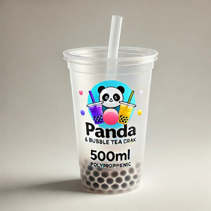 500ml Flat Cup Customised