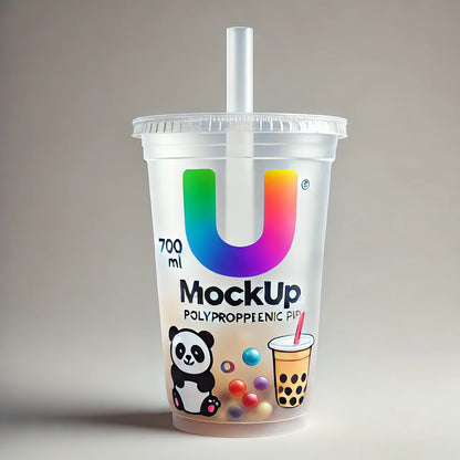 700ml Flat Cup Customised