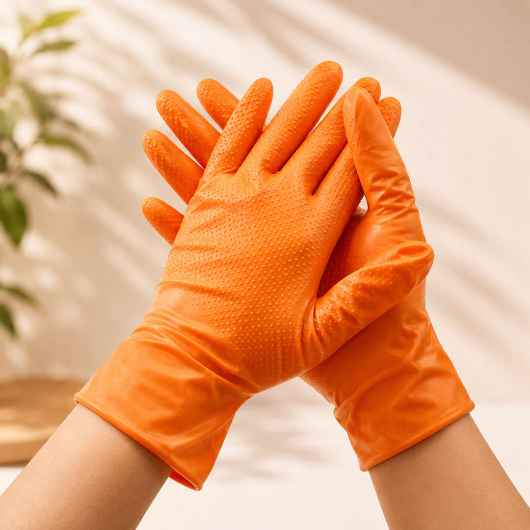 Diamond Texture Nitrile Gloves