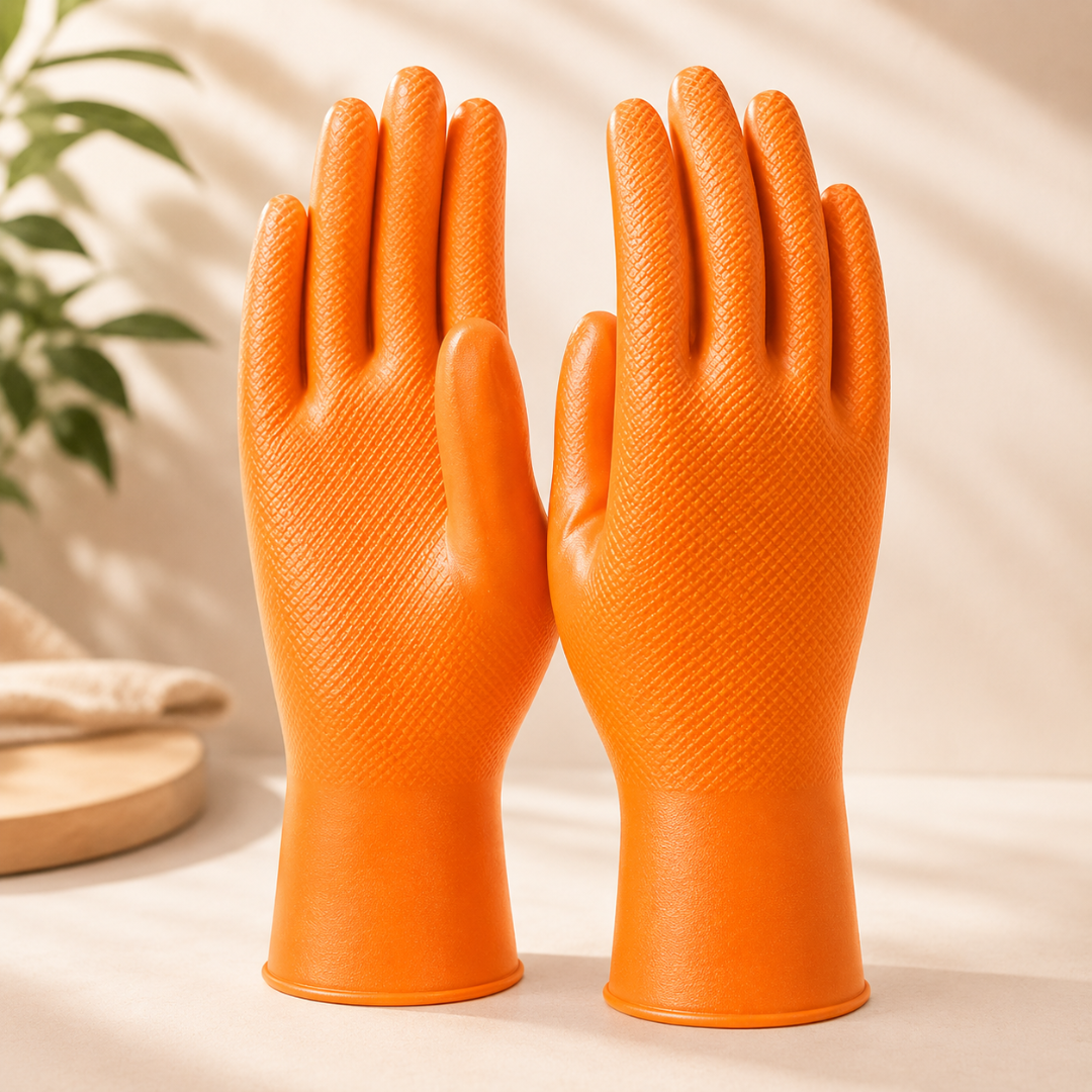 Diamond Texture Nitrile Gloves