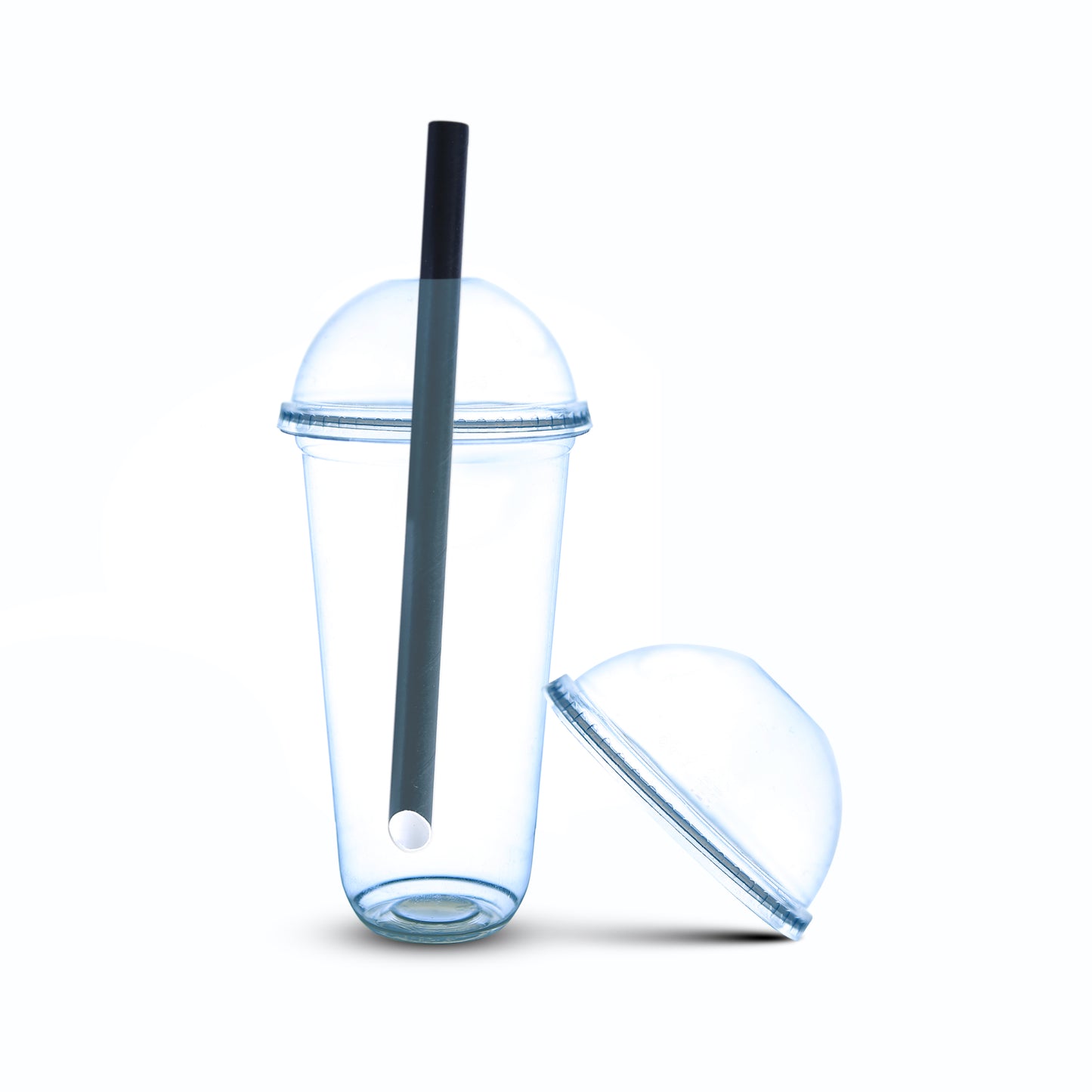 Dome Lids for Bubble Tea and Smoothie Cups (1000pcs) - Pack Bubbles UK