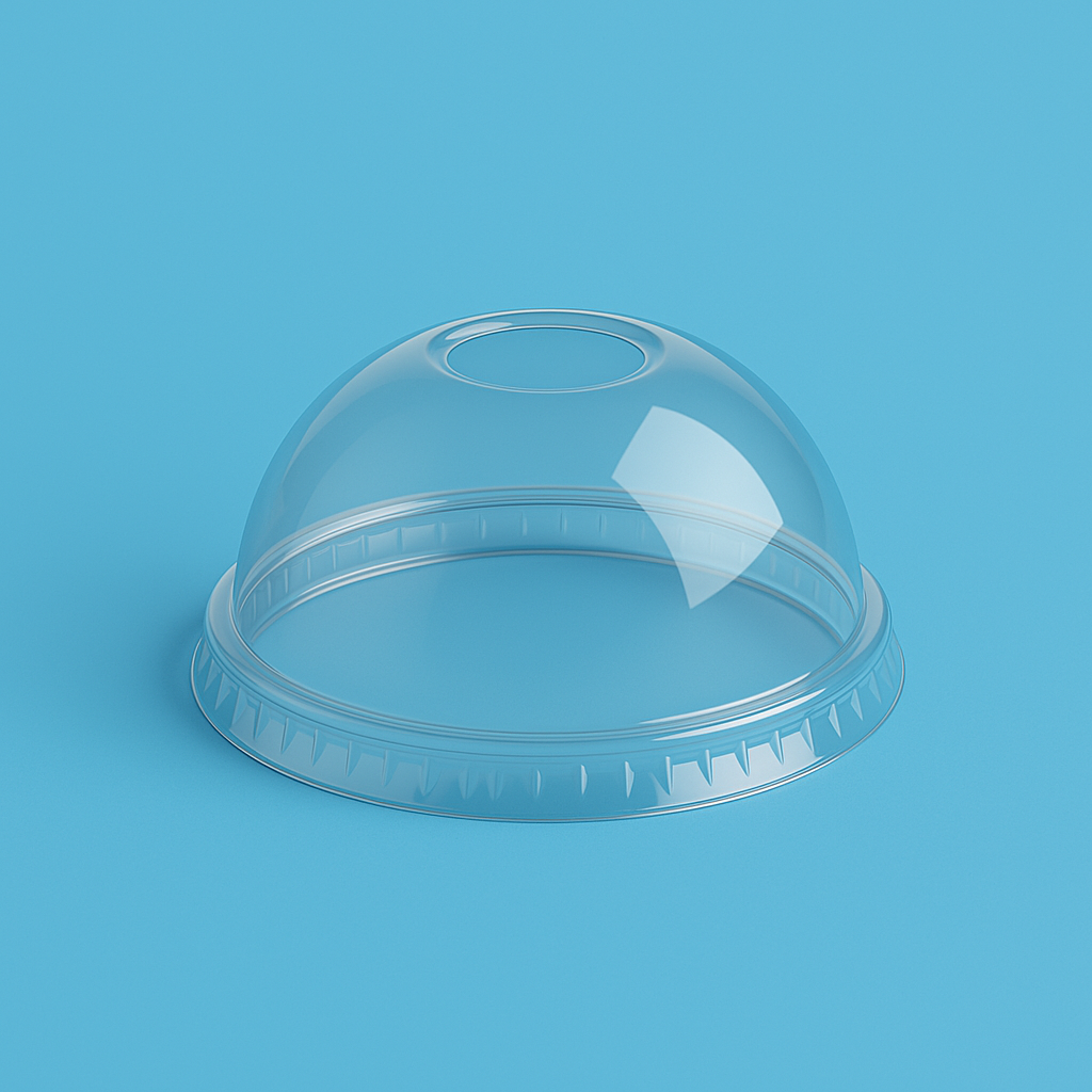Dome Lids for Bubble Tea and Smoothie Cups (1000pcs) - Pack Bubbles UK