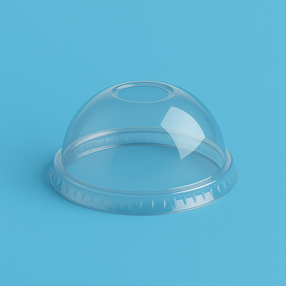 Dome Lids for Bubble Tea and Smoothie Cups (1000pcs) - Pack Bubbles UK