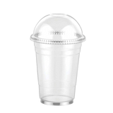 360ML/12oz Flat Bottom Milkshake Cup & Desert cup With Lids