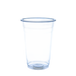 500ML/16oz Flat Bottom Milkshake Cup & Desert cup With Lids