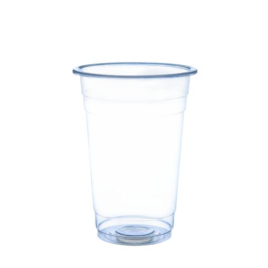 500ml Flat Plastic Cups for Bubble Tea and Smoothies (1000pcs) - Pack Bubbles UK