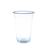 500ML/16oz Flat Bottom Milkshake Cup & Desert cup With Lids
