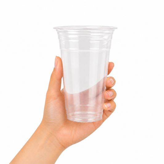 95mm 700ml Flat Plastic Cups for Bubble Tea & Smoothies – 1000pcs Premium Quality